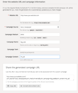 Google Campaign URL Builder